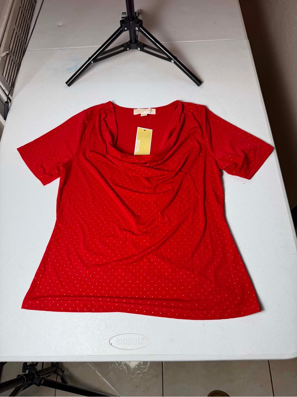 New with tags Red Michael Kors top Sz S